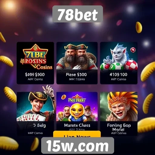 78bet lança novas promoções de jogos